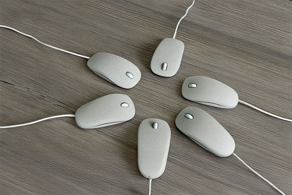 Storia delle connessioni dei mouse: RS‑232, PS/2, ADB, USB