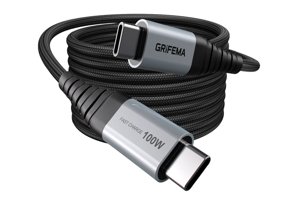 Il Cavo della Settimana: GRIFEMA USB-C 100W da 2 metri, potente e resistente