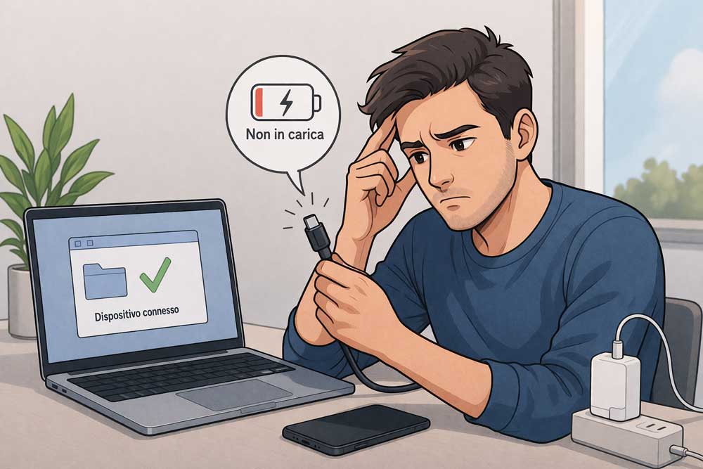 Perché il cavo USB-C non carica (anche se sembra funzionare)