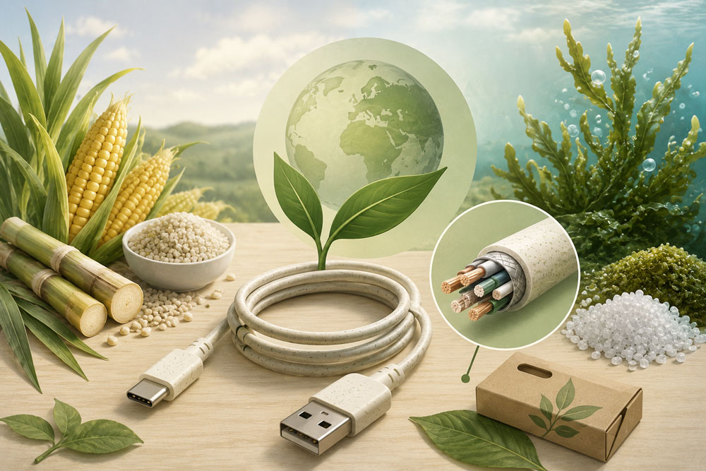 Cavi “bio-based”: esistono davvero i cavi fatti con plastiche derivate da alghe o mais?